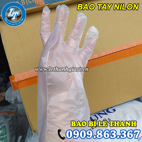 găng tay nilon dùng 1 lần tiện lợi găng tay nilon dùng 1 lần tiện lợi