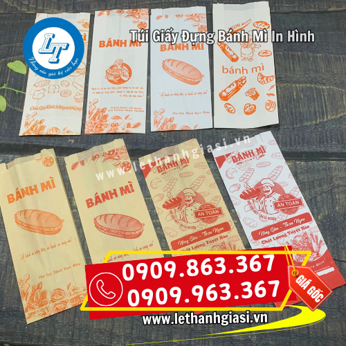 giá bán túi giấy đựng bánh mì in hình rẻ theo số lượng giá bán túi giấy đựng bánh mì in hình rẻ theo số lượng