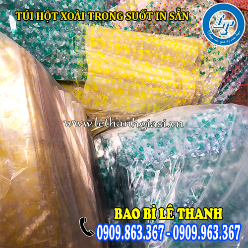 giá sỉ rẻ túi hột xoài đựng quà trong suốt in sẵn giá sỉ rẻ túi hột xoài đựng quà trong suốt in sẵn