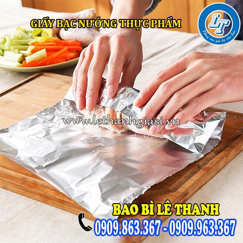 Giấy bạc nướng thực phẩm chất lượng an toàn Giấy bạc nướng thực phẩm chất lượng an toàn