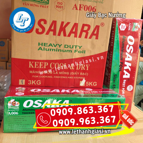 giấy bạc nướng thương hiệu Osakara giấy bạc nướng thương hiệu Osakara