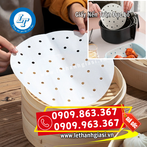 giấy nến tròn đục lỗ lót khuôn nướng bánh nồi chiên giấy nến tròn đục lỗ lót khuôn nướng bánh nồi chiên