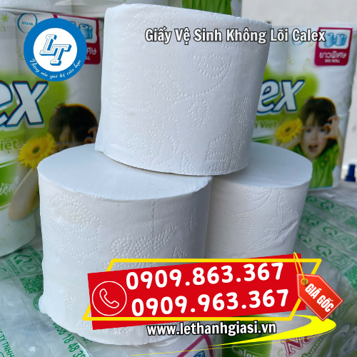 giấy vệ sinh cuộn không lõi calex có hoa văn giấy vệ sinh cuộn không lõi calex có hoa văn