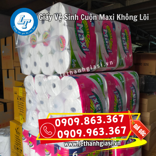 giấy vệ sinh cuộn maxi không lõi bao bì đẹp mắt giấy vệ sinh cuộn maxi không lõi bao bì đẹp mắt