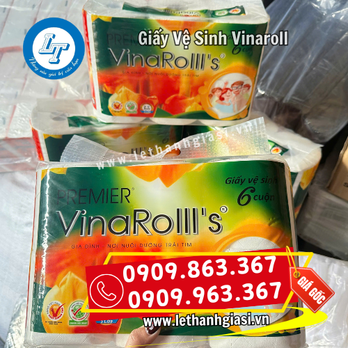 giấy vệ sinh Vinaroll không lõi bao bì đẹp giấy vệ sinh Vinaroll không lõi bao bì đẹp