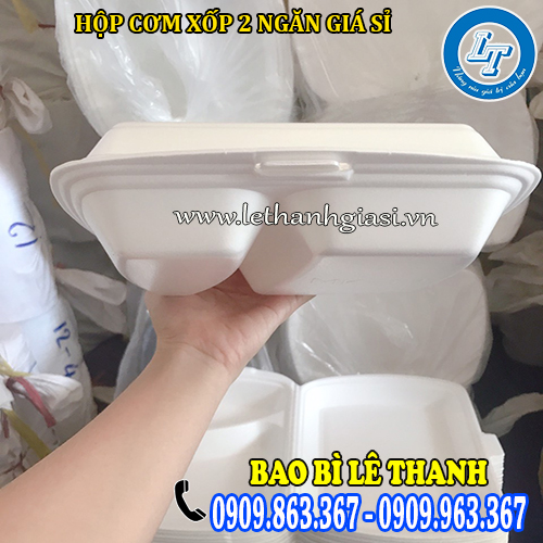 hộp cơm xốp 2 ngăn giá sỉ hộp cơm xốp 2 ngăn giá sỉ