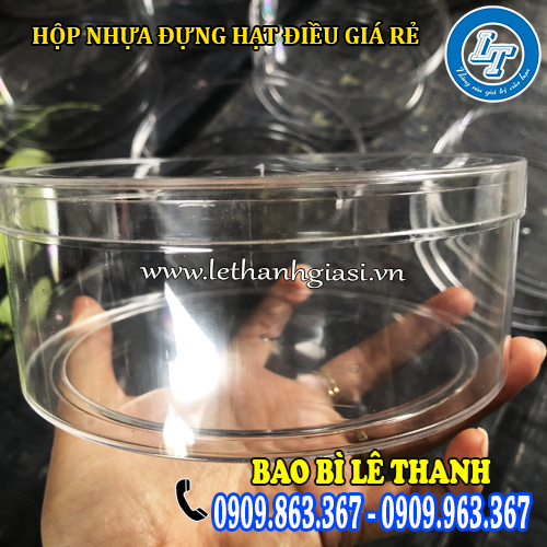 hộp đựng hạt điều cấu tạo tròn trong suốt hộp đựng hạt điều cấu tạo tròn trong suốt