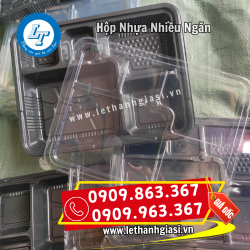 hộp nhựa đế đen 5 ngăn đựng thức ăn hộp nhựa đế đen 5 ngăn đựng thức ăn