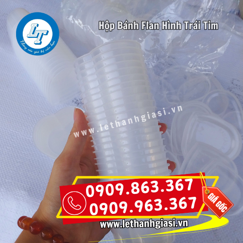 hộp nhựa đựng bánh flan hình trái tim dễ xếp chồng hộp nhựa đựng bánh flan hình trái tim dễ xếp chồng