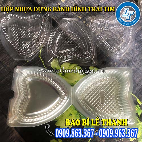 hộp nhựa đựng bánh hình trái tim làm từ nhựa pet cao cấp hộp nhựa đựng bánh hình trái tim làm từ nhựa pet cao cấp