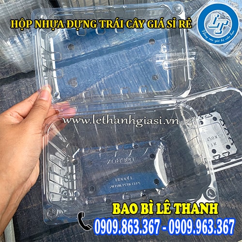 Hộp nhựa đựng trái cây 1kg giá sỉ rẻ tận gốc Hộp nhựa đựng trái cây 1kg giá sỉ rẻ tận gốc