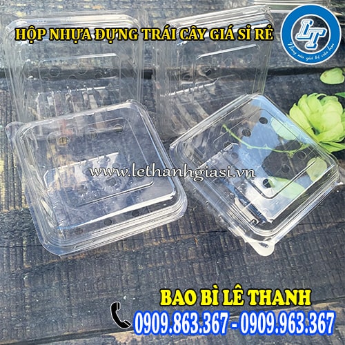 Hộp nhựa đựng trái cây 250g bỏ sỉ giá rẻ Hộp nhựa đựng trái cây 250g bỏ sỉ giá rẻ
