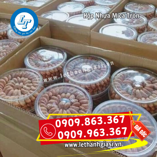 hộp nhựa mica tròn đựng hạt điều hộp nhựa mica tròn đựng hạt điều