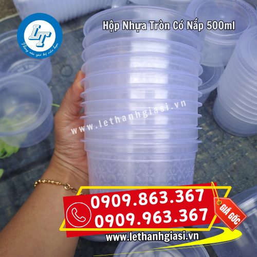 hộp nhựa tròn 500ml có nắp giá rẻ chất lượng chuẩn hộp nhựa tròn 500ml có nắp giá rẻ chất lượng chuẩn