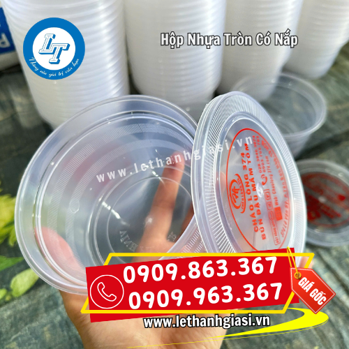 hộp nhựa tròn có nắp in logo quảng bá thương hiệu hộp nhựa tròn có nắp in logo quảng bá thương hiệu