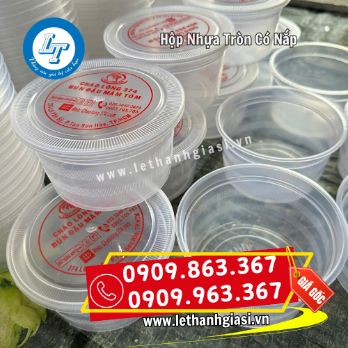 hộp nhựa tròn có nắp in logo sắc nét tại lê thanh hộp nhựa tròn có nắp in logo sắc nét tại lê thanh