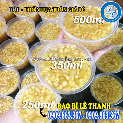 Hộp nhựa tròn đựng thực phẩm nhiều size Hộp nhựa tròn đựng thực phẩm nhiều size