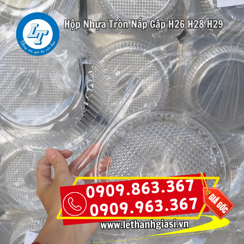hộp nhựa tròn trong suốt nắp gập dễ sử dụng hộp nhựa tròn trong suốt nắp gập dễ sử dụng