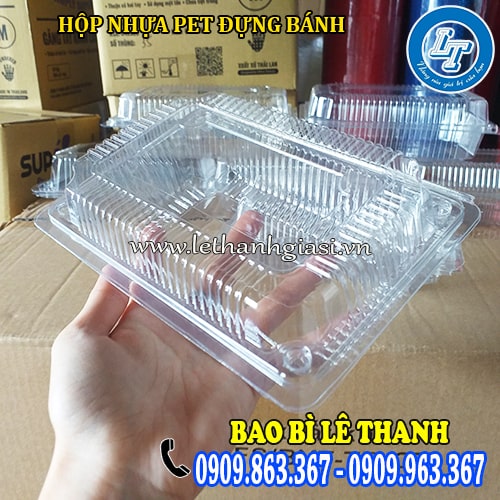 hộp nhựa pet đựng bánh pía cung cấp hộp nhựa pet đựng bánh pía giá rẻ