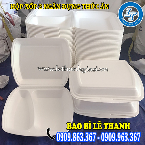 hộp xốp 2 ngăn đựng thức ăn hộp xốp 2 ngăn đựng thức ăn