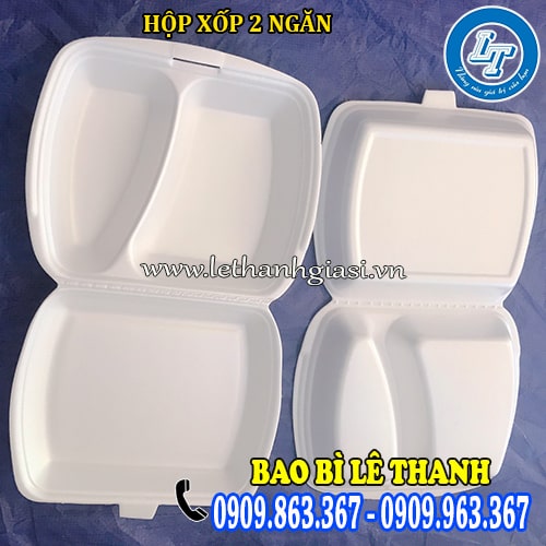 hộp xốp 2 ngăn hộp xốp 2 ngăn