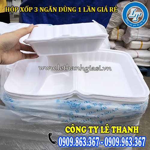 hộp xốp 3 ngăn dùng 1 lần giá rẻ chất lượng hộp xốp 3 ngăn dùng 1 lần giá rẻ chất lượng