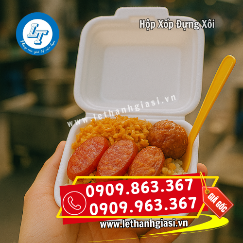 hộp xốp dùng 1 lần đựng xôi hộp xốp dùng 1 lần đựng xôi