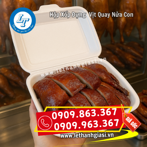 hộp xốp đựng vịt quay nửa con hấp dẫn hộp xốp đựng vịt quay nửa con hấp dẫn