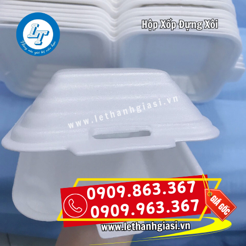 hộp xốp đựng xôi nắp gài chắc chắn hộp xốp đựng xôi nắp gài chắc chắn
