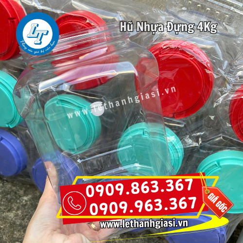 hũ nhựa đựng 4kg giá sỉ rẻ theo số lượng hũ nhựa đựng 4kg giá sỉ rẻ theo số lượng