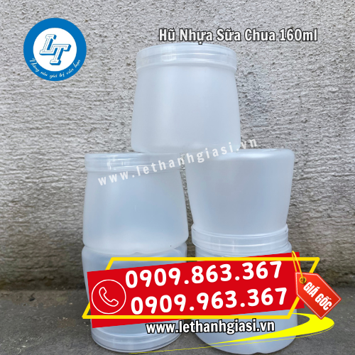 hũ nhựa đựng sữa chua 160ml bề mặt trơn nhẵn hũ nhựa đựng sữa chua 160ml bề mặt trơn nhẵn