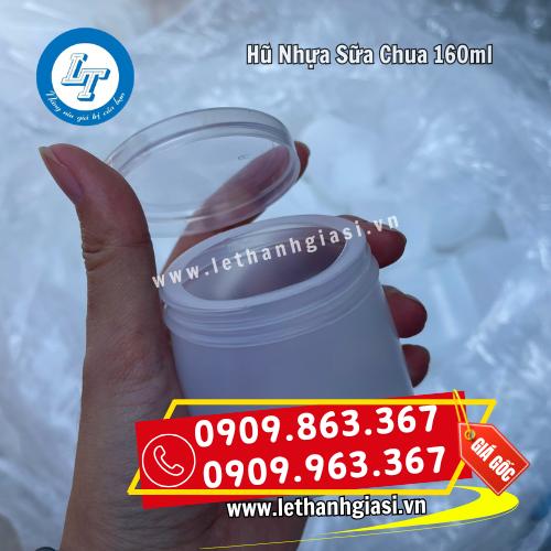 hũ nhựa đựng sữa chua 160ml kèm nắp nhựa hũ nhựa đựng sữa chua 160ml kèm nắp nhựa