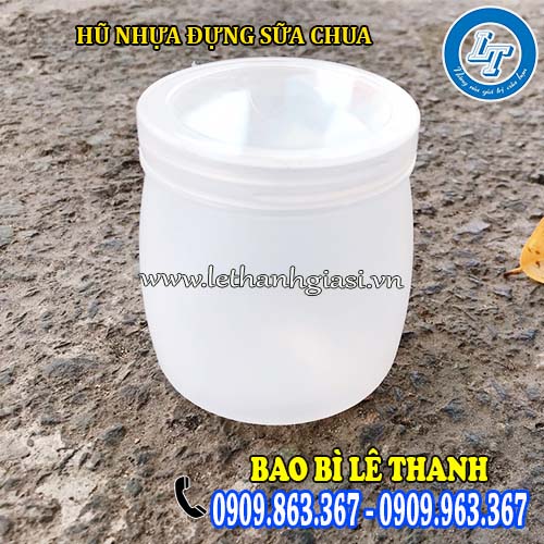 hũ nhựa đựng sữa chua trong suốt kèm nắp đậy hũ nhựa đựng sữa chua trong suốt kèm nắp đậy