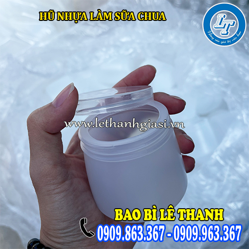 hũ nhựa làm sữa chua giá rẻ nắp trắng trong hũ nhựa làm sữa chua giá rẻ nắp trắng trong