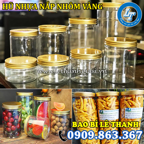 hũ nhựa nắp nhôm vàng giá rẻ hũ nhựa nắp nhôm vàng giá rẻ