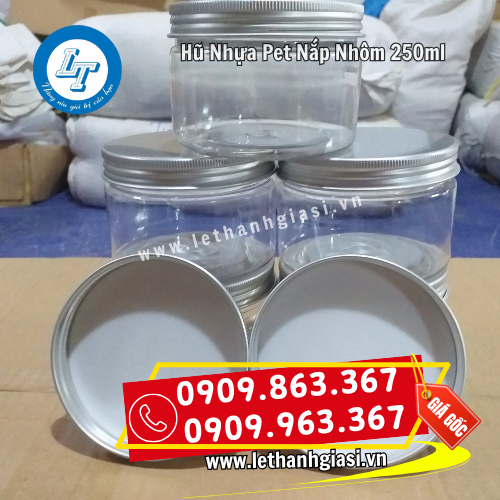 hũ nhựa pet nắp nhôm 250ml chất lượng tại lê thanh hũ nhựa pet nắp nhôm 250ml chất lượng tại lê thanh