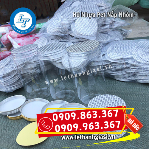 hũ nhựa pet nắp nhôm kèm màng seal tiện dụng hũ nhựa pet nắp nhôm kèm màng seal tiện dụng