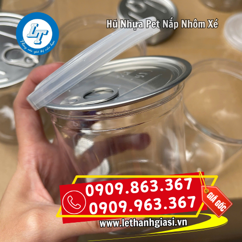 hũ nhựa pet nắp nhôm xé thao tác dễ sử dụng hũ nhựa pet nắp nhôm xé thao tác dễ sử dụng