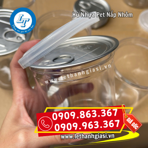 hũ nhựa pet nắp nhôm xé tiện lợi hũ nhựa pet nắp nhôm xé tiện lợi