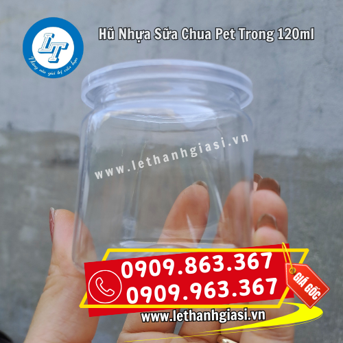 hũ sữa chua nhựa pet trong 120ml dạng vuông hũ sữa chua nhựa pet trong 120ml dạng vuông