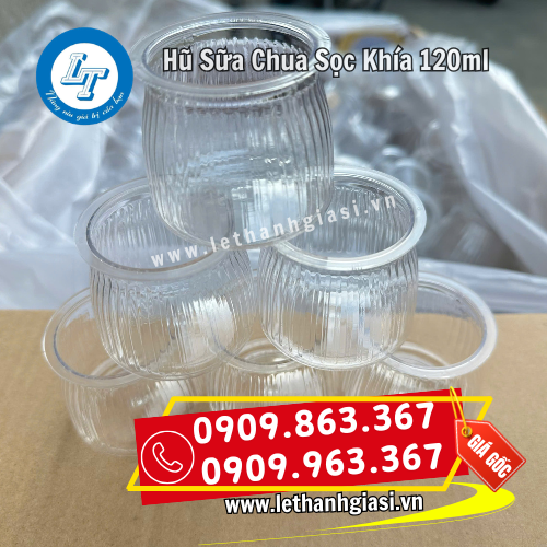 hũ sữa chua sọc khía 120ml giá sỉ rẻ thùng 500 cái hũ sữa chua sọc khía 120ml giá sỉ rẻ thùng 500 cái