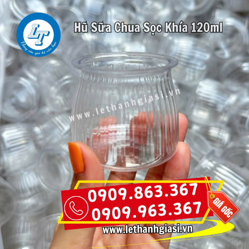 hũ sữa chua sọc khía 120ml thiết kế đẹp mắt hũ sữa chua sọc khía 120ml thiết kế đẹp mắt