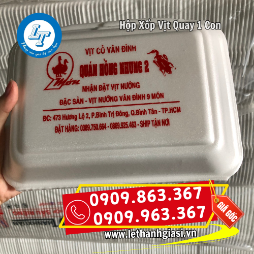 in logo lên hộp xốp đựng vịt quay in logo lên hộp xốp đựng vịt quay