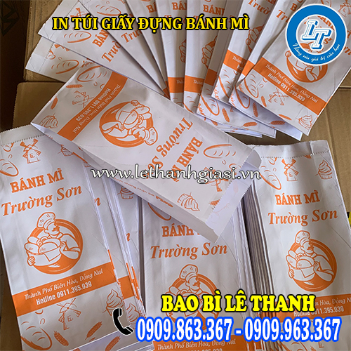 in túi giấy đựng bánh mì theo yêu cầu riêng in túi giấy đựng bánh mì theo yêu cầu riêng