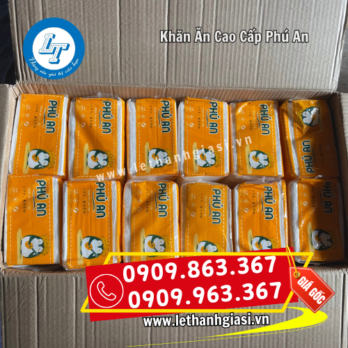 khăn ăn cao cấp Phú An giá rẻ đóng thùng khăn ăn cao cấp Phú An giá rẻ đóng thùng
