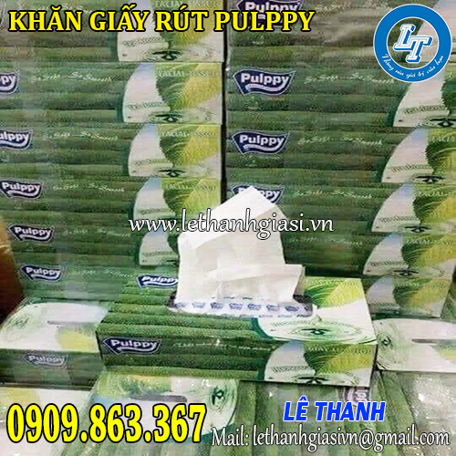 Khăn giấy Hộp Pulppy trà xanh Khăn giấy Hộp Pulppy trà xanh