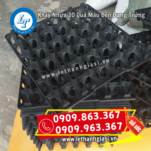 khay nhựa 30 quả màu đen đựng trứng dễ xếp chồng khay nhựa 30 quả màu đen đựng trứng dễ xếp chồng