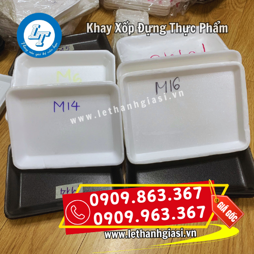 khay xốp trắng đựng thịt cá hải sản khay xốp trắng đựng thịt cá hải sản