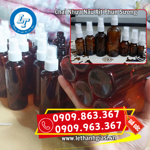 kích thước chai nhựa nâu xịt phun sương đa dạng kích thước chai nhựa nâu xịt phun sương đa dạng