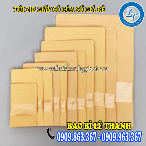 kích thước túi zip giấy có cửa sổ đa dạng kích cỡ kích thước túi zip giấy có cửa sổ đa dạng kích cỡ